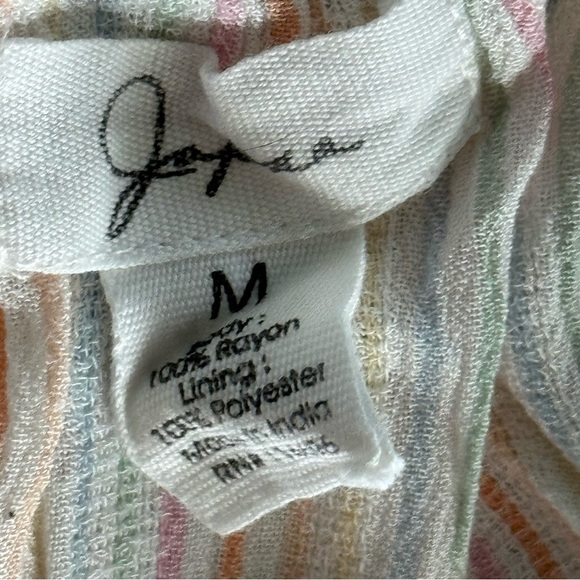 Japna Multicolor Pastel Striped Jumpsuit Size M - Picture 5 of 17